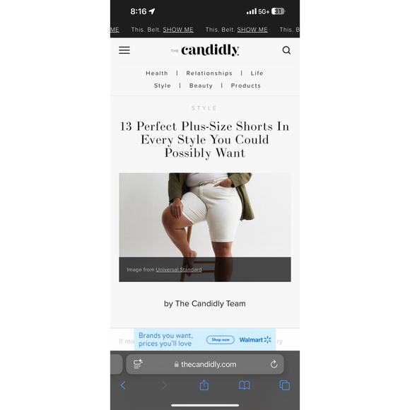 Universal Standard Tan Shorts NWT - Picture 16 of 16